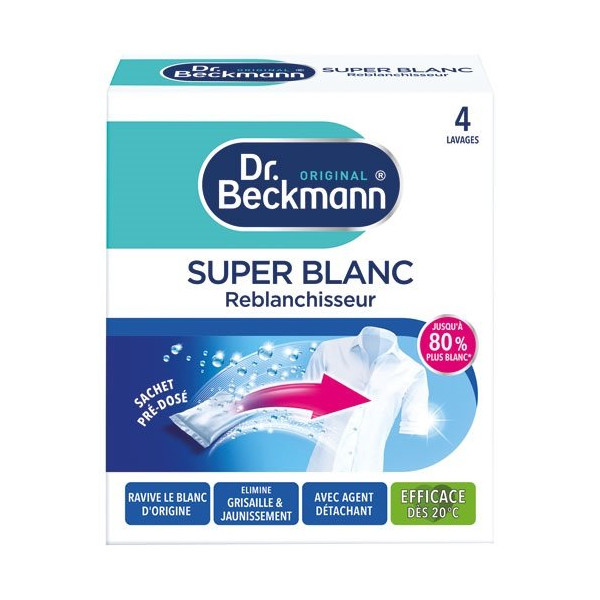 DR BECKMANN - Super blanc reblanchisseur x4 sachet