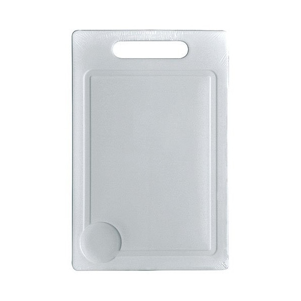 ALUMINIUM ET PLASTIQ - Planche à découper 29 x 19 cm - plastique - blanc