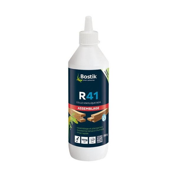 BOSTIK - Colle à bois R41 - biberon 750 g