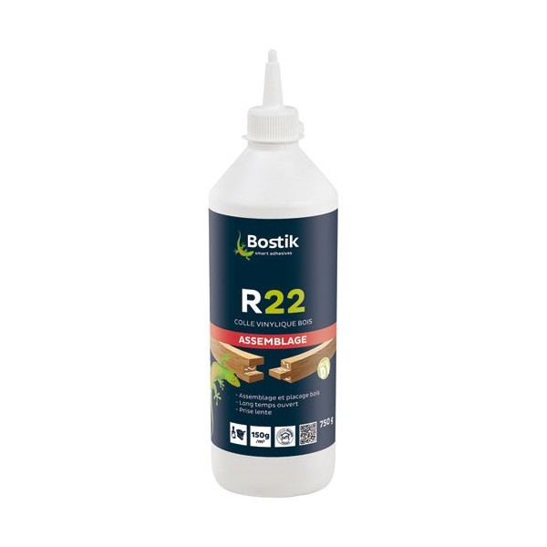 BOSTIK - Colle bois R22 biberon 750g