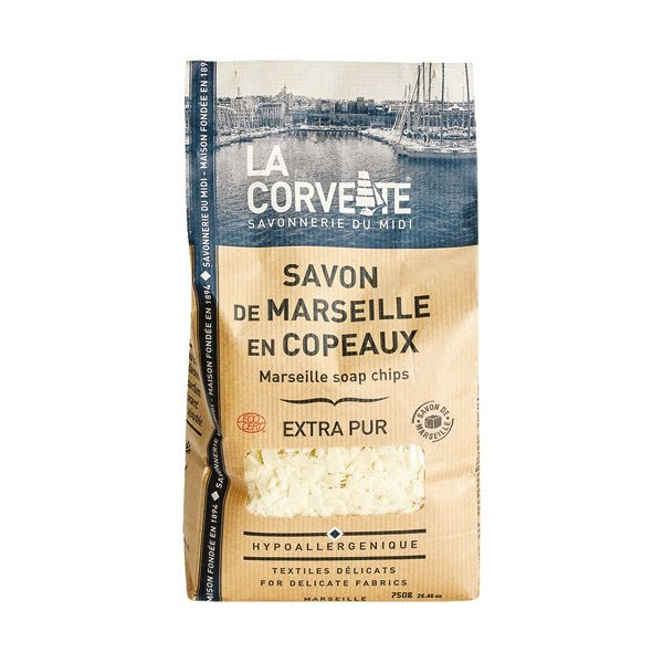 LA CORVETTE - Savon de Marseille EXTRA PUR en copeaux 750 g