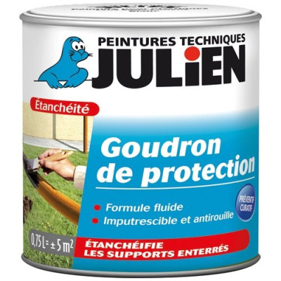 VERNIS NOIR GOUDRON 0.75L JULIEN115003 (Vendu par 1)