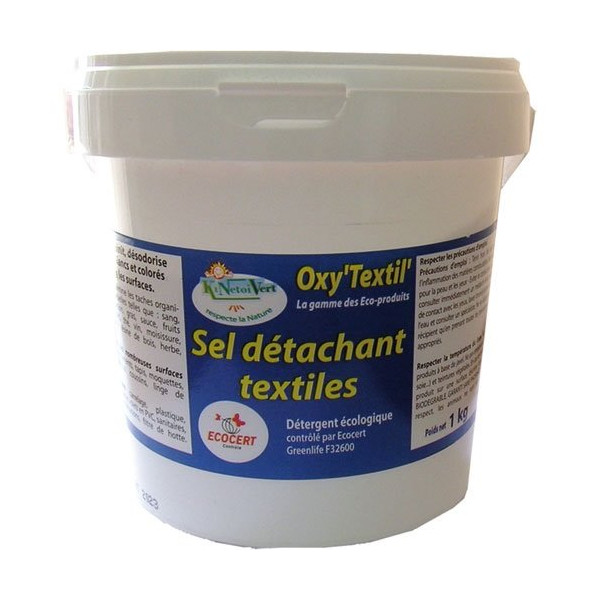 KINETOIVERT - Sel détachant écologique Oxy textil 1kg