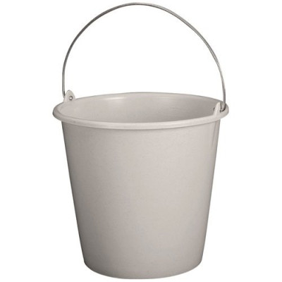 SEAU MENAGE 8L GRADUE GRIS MOUCHETE (Vendu par 1)