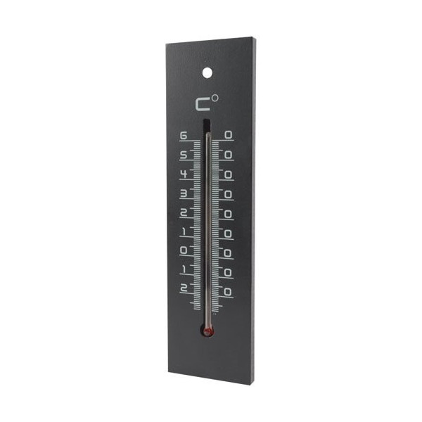 STIL - Thermometre medium bois noir 22cm