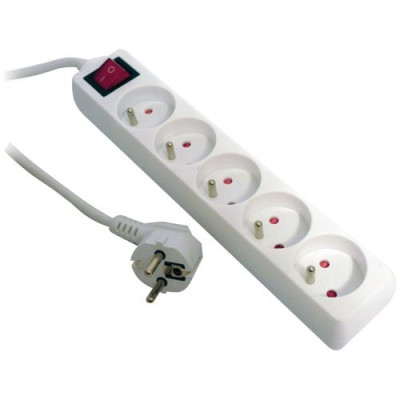 BLOC MULTIPRISE - NOMBRE DE PRISES: 5 (2P+T) - 68445