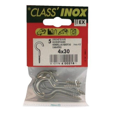 CROCHET INOX A2 4X30 SC X5 (Vendu par 1)