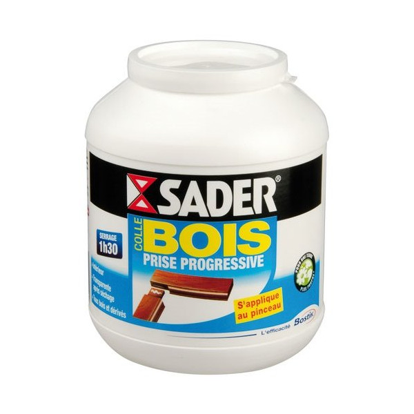 SADER - Colle bois prise progressive - 650 g