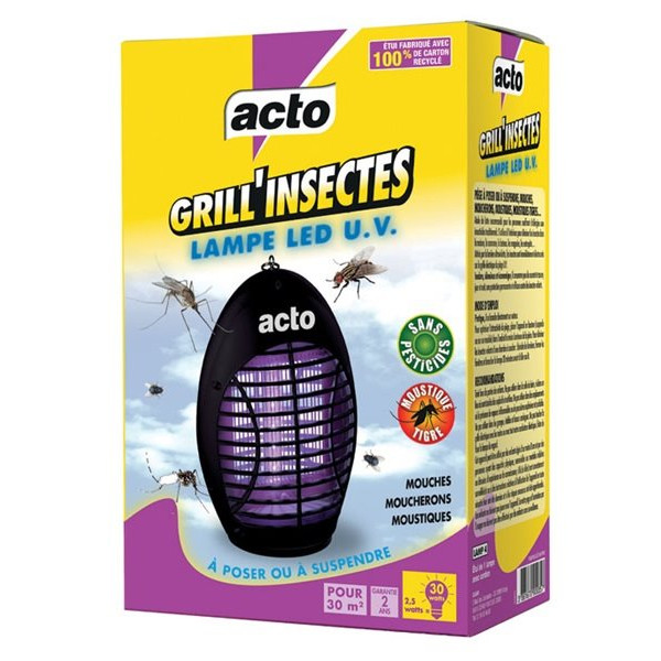 ACTO - Acto grill insectes lamp 12 led uv