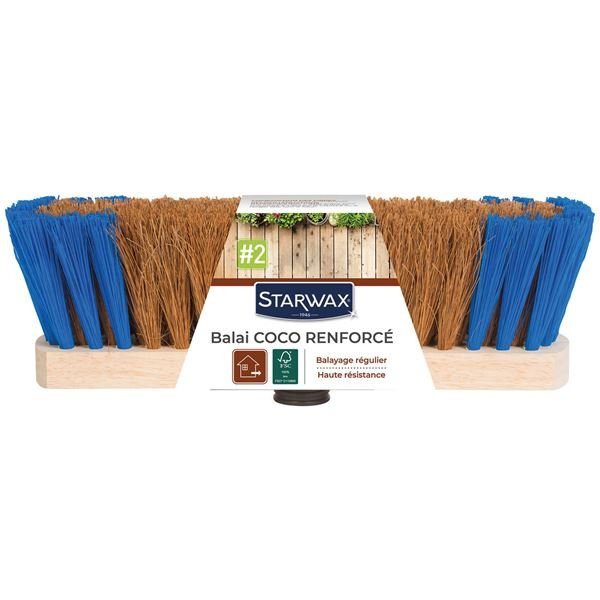 STARWAX - Balai coco renforce sol exterieur