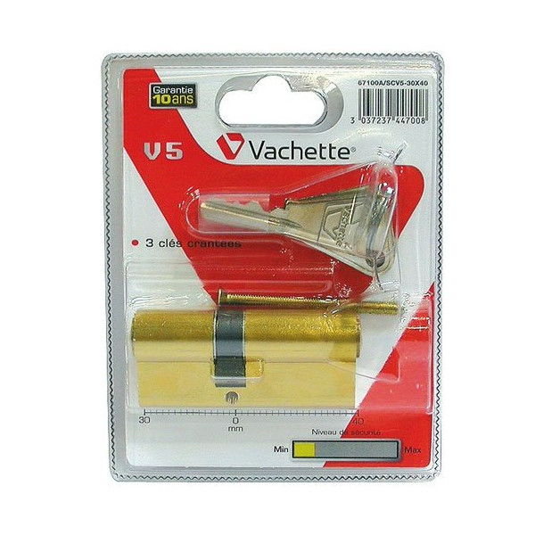 VACHETTE - Cylindre v5 70 30x40 laiton 67100asc vachette