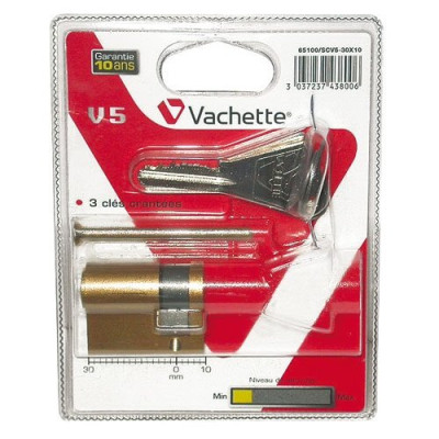 CYLINDRE V5 30X10 LAIT.3CLES 65100/SC