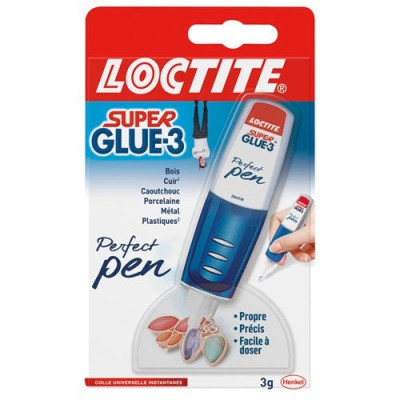 SUPER GLUE3 PERFECT PEN GEL 3G (Vendu par 1)