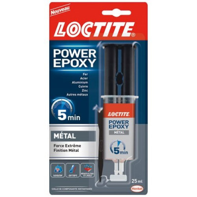 LOCTITE POWER EPOXY METAL 25ML (Vendu par 1)