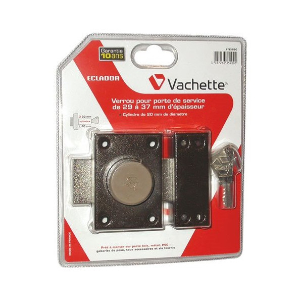 VACHETTE - Verrou eclador cylindre 40mm vachette 67632 sc