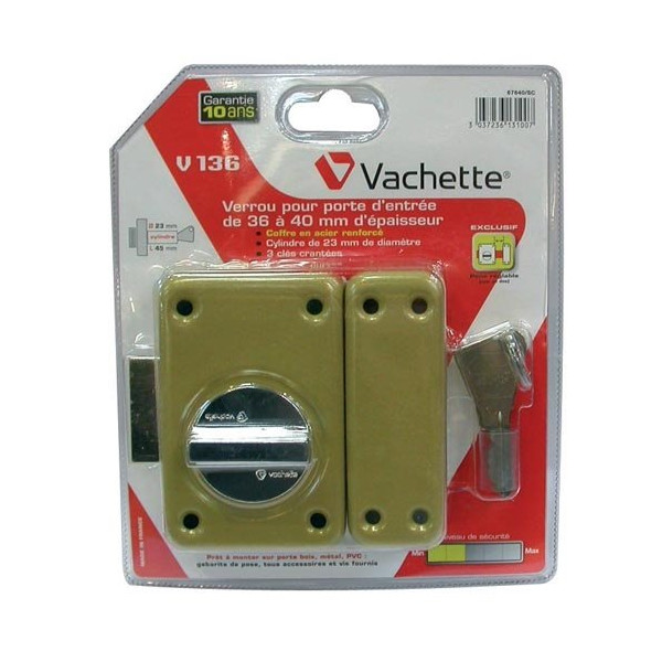 VACHETTE - Verrou v136 cyl.45 67640 sc