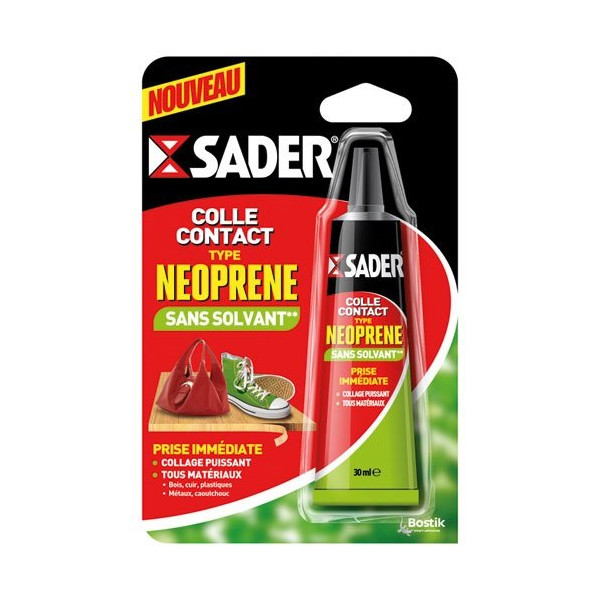 SADER - Sader colle contact type néoprène sans solvant 30 ml
