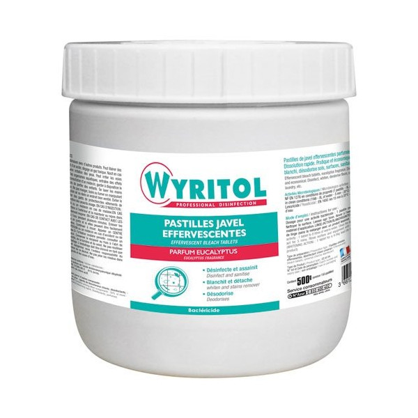 WYRITOL - Wyritol pastilles javel effervescente parfum eucalyptus x150