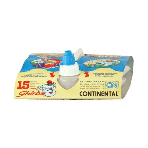 CONTINENTAL - Jerrican alimentaire Ghirba souple 15L, robinet et poignée