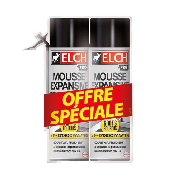 ELCH - Mousse Elch expansive 500ml lot/2