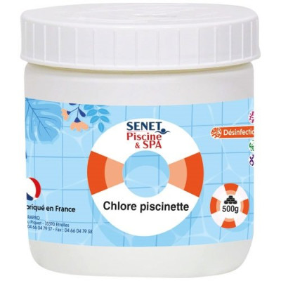 CHLORE PISCINETTE 500GR (Vendu par 1)