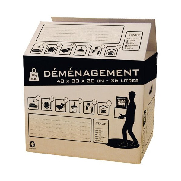PACK & MOVE - Carton déménagement 36L