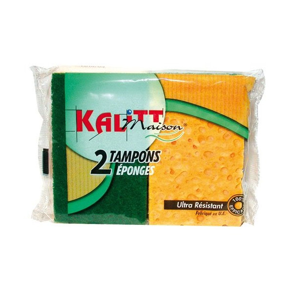 KALITT MAISON - Lot de 2 éponges