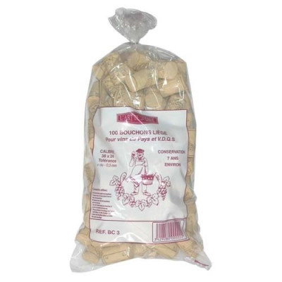 BOUCHON CYLIN.38X24COLM.SUP.SAC100 (Vendu par 1)