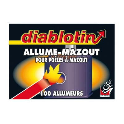 DIABLOTIN ALLUME MAZOUT BTE 100 ALUM2 (Vendu par 1)