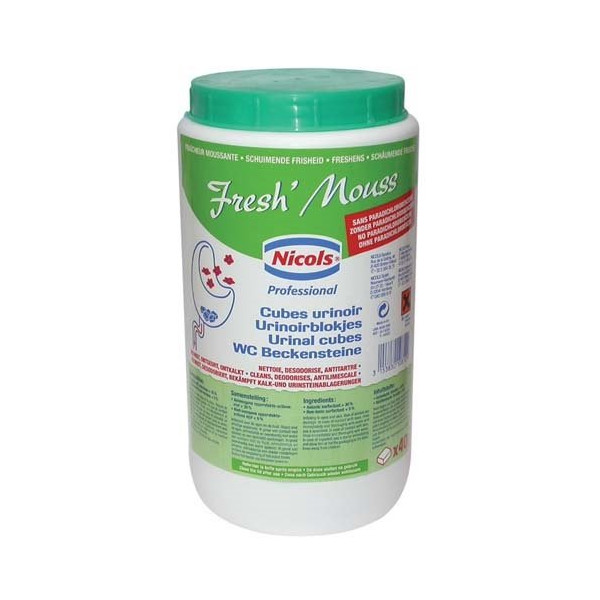NICOLS - Cubes urinoir freshmouss boîte 40 pastilles  1kg