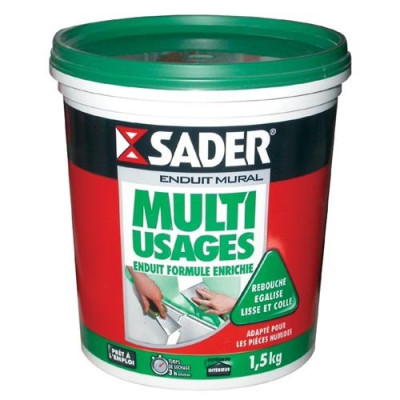 ENDUIT MULTIUSAGE PATE 1.5KG SADER (Vendu par 1)