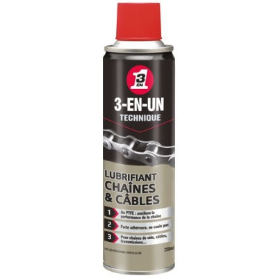 LUBRIFIANT CHAINE ET CABLE BBE 250ML (Vendu par 1)