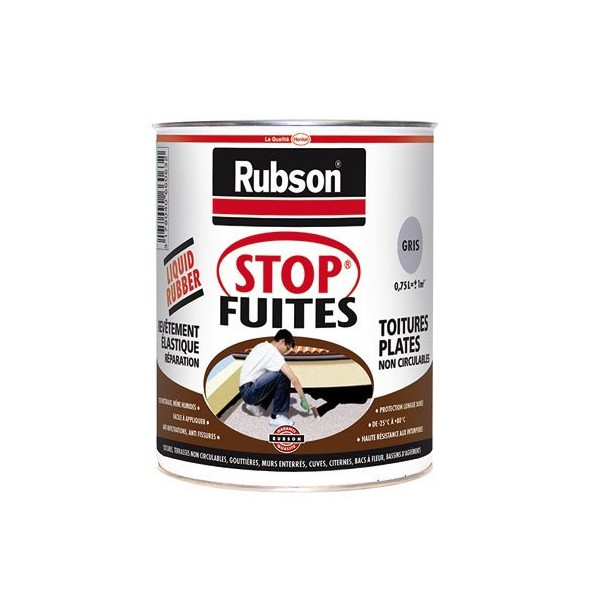 RUBSON - Stop fuite revêtement étanche 1kg gris