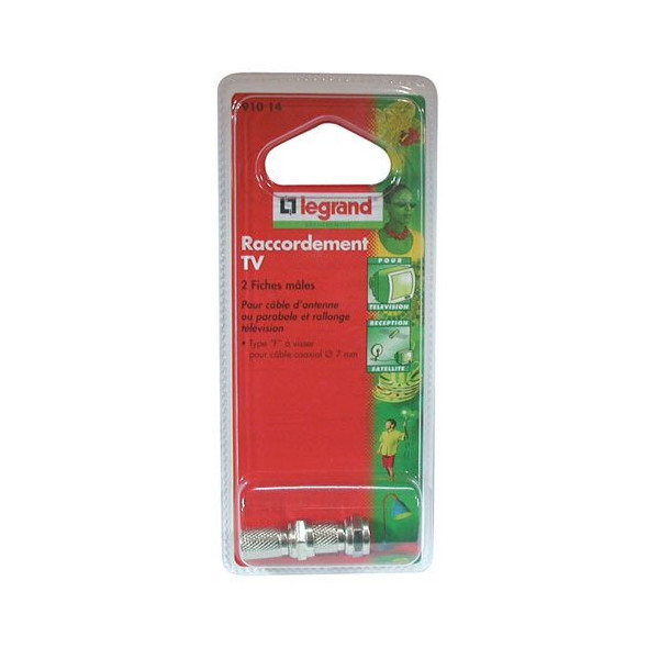 LEGRAND - Fiche TV satellite 7mm x2 à vis f sc