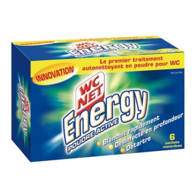 WC NET POUDRE ENERGY DETARTRANTE X6SAC (Vendu par 1)