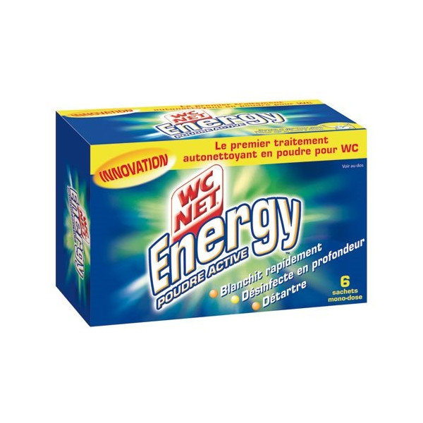 WC NET - Wc net poudre energy détartrante x6 sachets