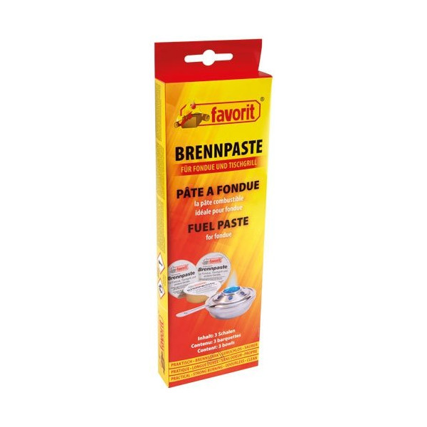 FAVORIT - Pâte combustible 3 recharges de 80 g