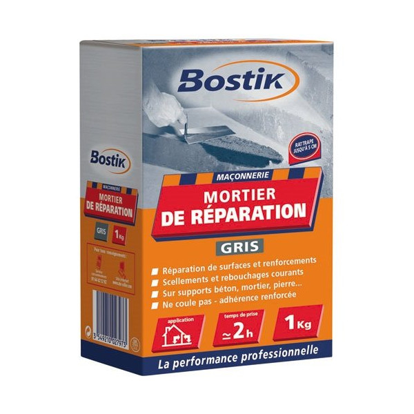 BOSTIK - Mortier réparation 1kg Bostik