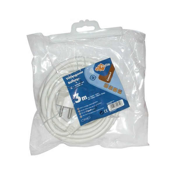 PROFILE  - Rallonge 3m blanc 3G1.5