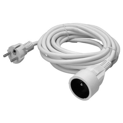RALLONGE 5M BLANC 3G1.5 (Vendu par 1)