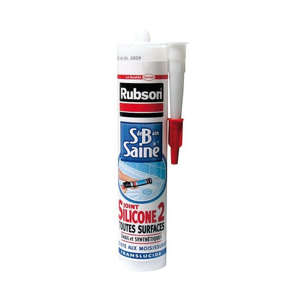 RUBSON - Mastic rubson silicone2 anti-moisissures 280ml transparent