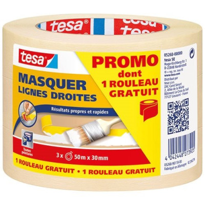 PROMO ADH.MASQ.LOT 3RL 50MX30MM (Vendu par 1)