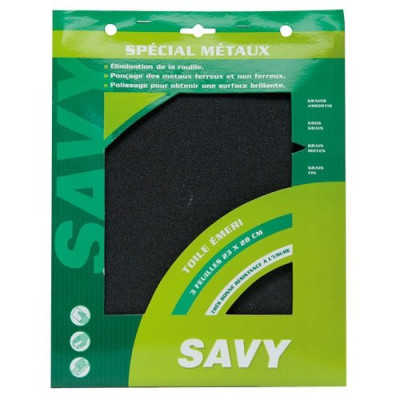 TOILE EMERI SAVY MOYEN X3 291    A (Vendu par 1)