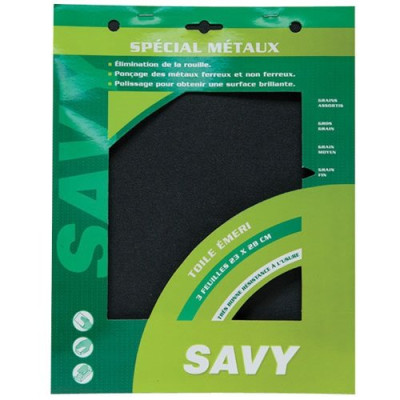 TOILE EMERI SAVY FIN X3 291     A (Vendu par 1)