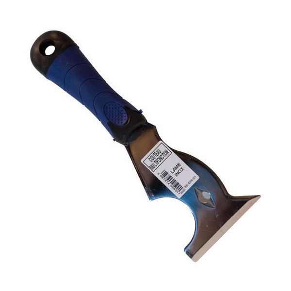 SAVY - Couteau multifonction inox bimatière bleu 4059 A