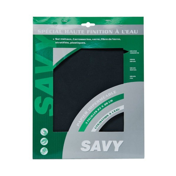 SAVY - Papier imperméable assortis x3 Savy A