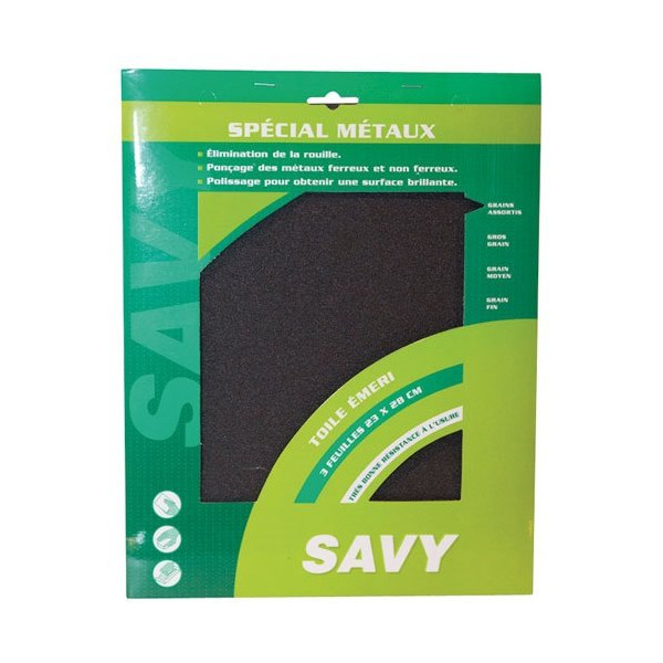 SAVY - Toile émeri assortis par 3 Savy A