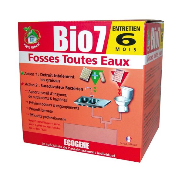 ECOGENE - Bio 7 entretien fosses toutes eaux 1 kg