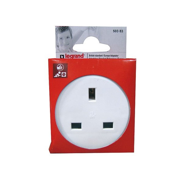 LEGRAND - Adaptateur 2P+T Angleterre/France s/c