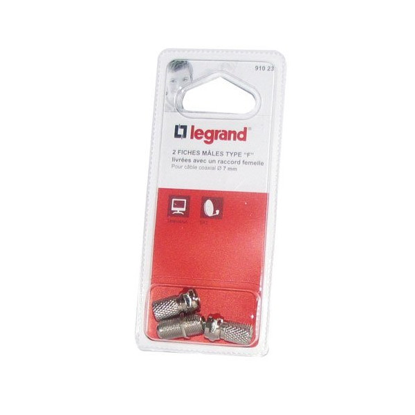 LEGRAND - Fiche TV satellite femelle +2 mâles à vis F sc